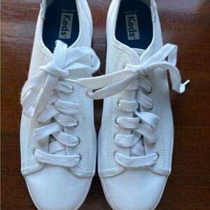 Keds Classic White Lace-Up Sneakers